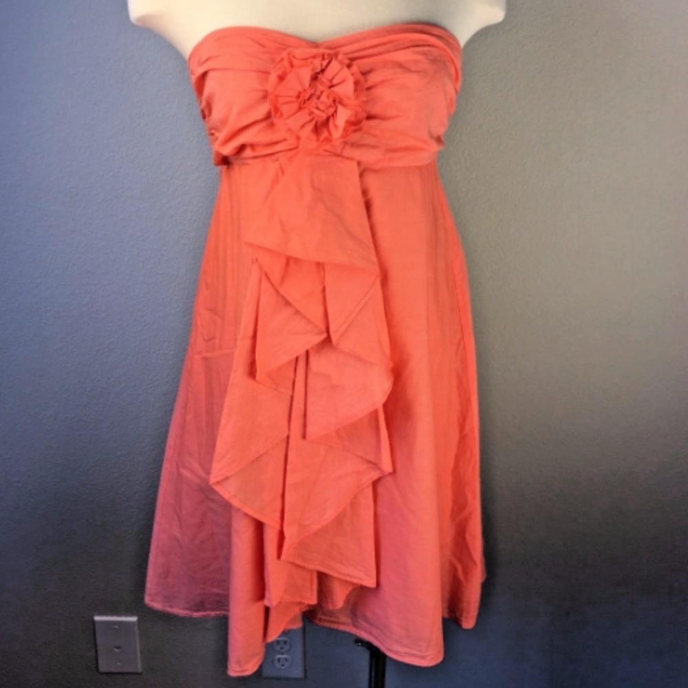 J. Crew Strapless Ruffle Dress